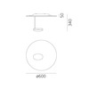 Artemide nástěnné/stropní svítidlo Droplet Mini LED 29 W 220-240 V 3000K stmívatelné