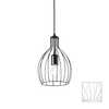 Závěsné svítidlo Ideal Lux Ampolla-2 SP1 nero 148151 černé 20,5cm