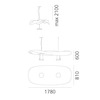 Artemide závěsné svítidlo Cosmic Angel 22 W 220-240 V R7s
