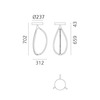 Artemide stropní svítidlo Arrival 70 26 W 3000K stmívatelné černé APP