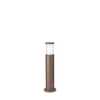 Venkovní sloupkové svítidlo Ideal Lux Tronco PT1 Small Coffee 163758 E27 1x60W IP44 60,5cm hnědé