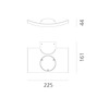 Artemide nástěnné svítidlo Microsurf 20 W 220-240 V 3000K bílé