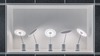 Artemide stolní LED lampa Sisifo 14 W stmívatelná