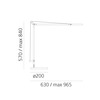 Artemide stolní/nástěnná/stojací LED lampa Demetra 8 W 2700K stmívatelná bílá bez podstavce
