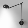 Artemide stolní/nástěnná/stojací LED lampa Demetra 8 W 3000K stmívatelná s čidlem antracit bez podstavce