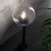 Venkovní sloupkové svítidlo Ideal Lux Classic Globe PT1 Small Transparente 187556 E27 1x60W IP44 čer