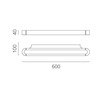 Artemide nástěnné svítidlo Talo Wall 60 25 W 220-240 V stmívatelné 3000K černé