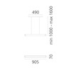 Artemide závěsné svítidlo Talo LED 90 32 W 220-240 V 3000K černé