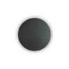 LED Nástěnné svítidlo Ideal Lux Cover AP1 Round Small Nero 195742 9W 943lm 15cm kulaté černé