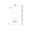 Artemide závěsné svítidlo Discovery Vertical 70 TW 50 W 2700-6500K černé stmívatelné