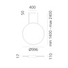 Artemide závěsné svítidlo Discovery Vertical 100 RGBW 59 W stmívatelné APP