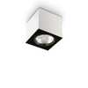 Stropní bodové svítidlo Ideal Lux Mood PL1 D15 Square Nero 243931 GU10 1x50W 15cm hranaté černé