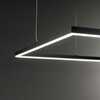 LED Závěsné svítidlo Ideal Lux ORACLE SLIM D50 SQUARE BK 3000K 259154 33W 2650lm 3000K IP20 50cm hranaté bílé