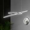 LED Závěsné svítidlo Ideal Lux ORACLE SLIM D90 ROUND WH 4000K 269870 51W 4280lm 4000K IP20 90cm bílé