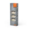 LEDVANCE zapuštěné svítidlo Spot Set Adj Simple Dim 3 x 4.9W 2700K kartáčovaný nikl 4058075617766