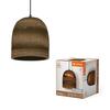 LEDVANCE závěsné svítidlo Cardboard Bell E27 hnědé 4058075837188