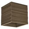 LEDVANCE stropní svítidlo Cardboard Square E27 hnědé 4058075837409