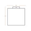 LEDVANCE stropní svítidlo Cardboard Square E27 hnědé 4058075837409