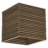 LEDVANCE stropní svítidlo Cardboard Square E27 hnědé 4058075837409