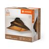 LEDVANCE stropní svítidlo Cardboard Square Turn E27 hnědé 4058075837461