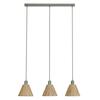 LEDVANCE závěsné svítidlo Raffia lineární 3xE27 zelené 4058075838178