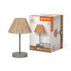 LEDVANCE stolní lampa Raffia E27 zelená 4058075838215