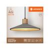 LEDVANCE závěsné svítidlo Concrete Wood 320 mm E27 tmavá šedá 4058075838321