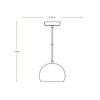 LEDVANCE závěsné svítidlo Decor Plaster Cup E27 220-240 V