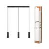 LEDVANCE LED závěsné svítidlo Drums 3xGU10 2xLED černé 4058075838581