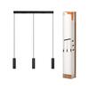 LEDVANCE LED závěsné svítidlo Drums 3xGU10 2xLED černé 4058075838581