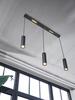 LEDVANCE LED závěsné svítidlo Drums 3xGU10 2xLED černé 4058075838581