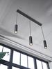 LEDVANCE LED závěsné svítidlo Drums 3xGU10 2xLED černé 4058075838581