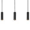 LEDVANCE LED závěsné svítidlo Drums 3xGU10 2xLED černé 4058075838581