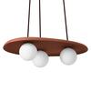 LEDVANCE závěsné svítidlo Clay Nest 3xG9 hnědé 4058075841109