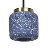 LEDVANCE závěsné svítidlo Terrazzo Ball 1xGU10 modré 4058075841727