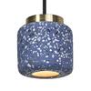 LEDVANCE závěsné svítidlo Terrazzo Ball 1xGU10 modré 4058075841727