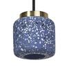 LEDVANCE závěsné svítidlo Terrazzo Ball 1xGU10 modré 4058075841727