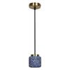 LEDVANCE závěsné svítidlo Terrazzo Ball 1xGU10 modré 4058075841727