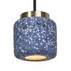 LEDVANCE závěsné svítidlo Terrazzo Ball 1xGU10 modré 4058075841727