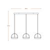 LEDVANCE závěsné svítidlo Decor Puck 3x36 W 220-240 V 3000 K černé