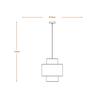 LEDVANCE závěsné svítidlo Decor Wrap Cylinder E27 220-240 V