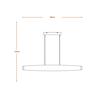 LEDVANCE závěsné svítidlo Decor Flat Felt 23 W 220-240 V 3000 K tmavě šedé