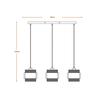 LEDVANCE závěsné svítidlo Decor Hornet Pendant Linear 3xE27 220-240 V