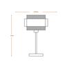 LEDVANCE stolní lampa Decor Hornet E27 220-240 V