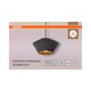 LEDVANCE závěsné svítidlo Decor Stripes Pendant 305 E27 220-240 V tmavě šedé