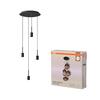 LEDVANCE závěsné svítidlo Decor Pendant Needle Plate 4xE27 220-240 V tmavě šedé
