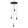 LEDVANCE závěsné svítidlo Decor Pendant Needle Plate 4xE27 220-240 V tmavě šedé