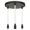 LEDVANCE závěsné svítidlo Decor Glow Pendant Plate 3xE27 28 W 220-240 V černé