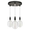 LEDVANCE závěsné svítidlo Decor Glow Pendant Plate 3xE27 28 W 220-240 V černé