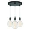 LEDVANCE závěsné svítidlo Decor Glow Pendant Plate 3xE27 28 W 220-240 V černé